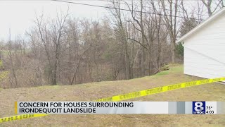 Ground still shifting in Irondequoit landslide, neighbors fear more homes at risk