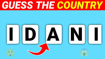 “99% Fail to Guess All Countries! 🌍 | Unscramble the Country Name Quiz”