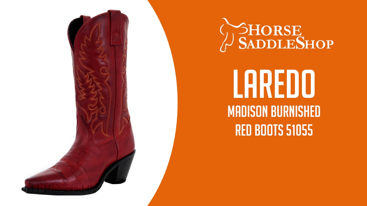 Women's Laredo Madison Burnished Red Boots 51055 YouTube