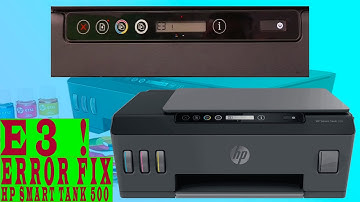 Hp Smart Tank 500, 515, 516 | Hp smart tank 500 E3 ERROR Fix