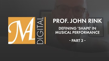 Prof. John Rink: Defining 