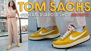 TOM SACHS RETURNS! Nikecraft General Purpose Shoe Archive Dark Sulfur  Review and How to Style
