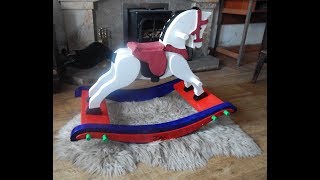DIY wooden rocking horse This video was inspired by :https://www.youtube.com/watch?v=sgx93U28hAg The horse is made from MDF following the plans from