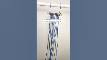 Macrame plant hanger tutorial 🪴 #macrame #macrametutorial #diy #diycrafts #crafts #mothersdaygift
