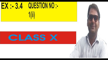 Class - 10th, Ch - 3.4, Q1 (ii) Maths (Pair of Linear Equations in Two Variables)/shivammathsclasses