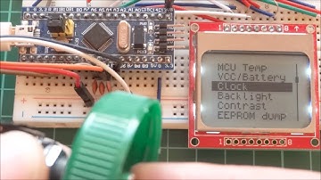 Simple GUI with Encoder and Nokia 5110 LCD - STM32 version