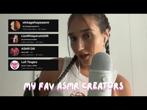 My Current Fav ASMR Creators ✨