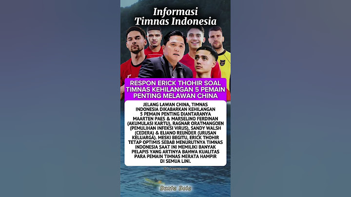 Respon ERICK THOHIR ‼️ Timnas kehilangan 5 pemain penting #beritabola #shortvideo #timnas