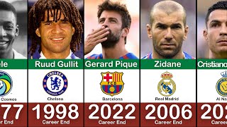BEST FOOTBALLER RETIRED IN EVERY YEAR 1965 - 2023 😭💔| FT. Ibrahimovic, Zidane, Gullit (Part. 2)