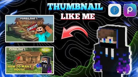 how to make attractive minecraft thumbnail 😍on mobile in just 5 minutes ( don