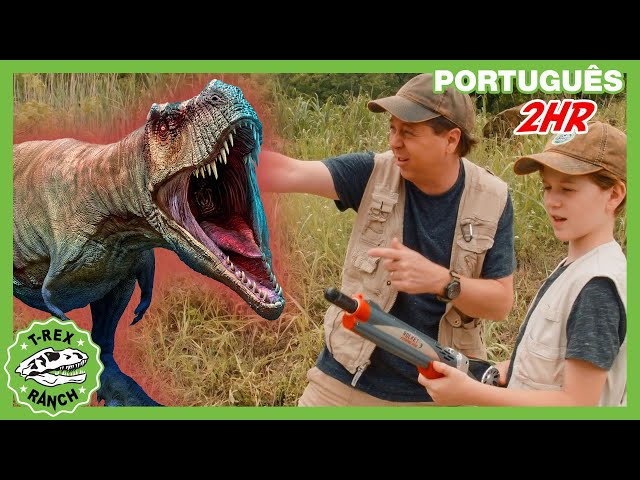 Dinossauro gigante vs animal de estimação, 2 HORA de Parque do T-REX