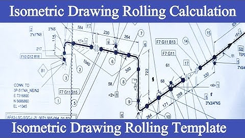 Isometric Drawing Rolling Template | horizontal and Vertical Rolling Formula #Isometricdrawing