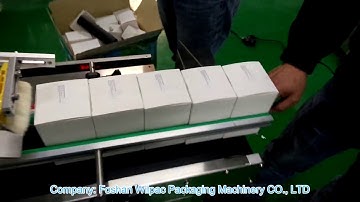 Small Carton Plane Labelling Machine Operation Video from Wilpac