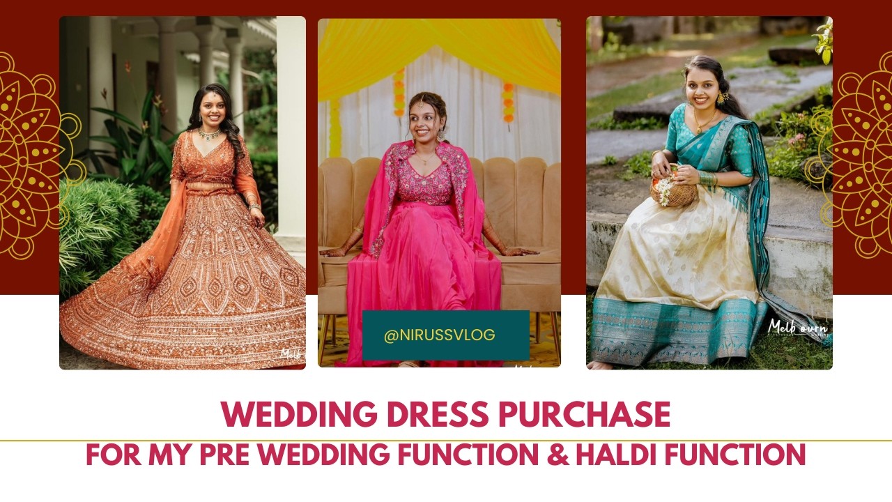 ഡ്രസ് എടുക്കാൻ പോവാം👗😍|wedding lehenga purchase |haldi dress|nirussvlog