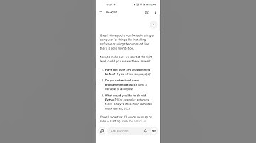 Learn Python Skills with ChatGPT