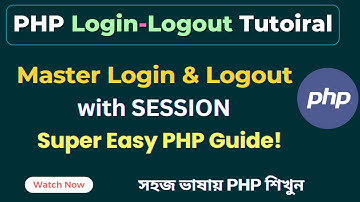 PHP Login & Logout System with Sessions  | Step-by-Step Tutorial for Beginners | SoftAll