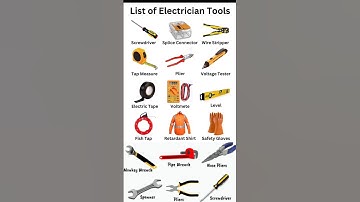 List of Electrician Tools || Type of Electrician Tools