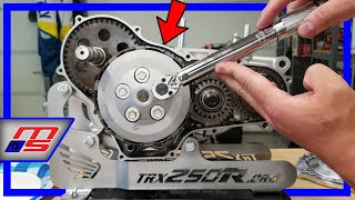 How To Build The Clutch Side of a Honda TRX250R ATV | STEP BY STEP | Project 250R Part 29