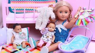 Подборка семейных утренних занятий с близнецами Play Dolls!