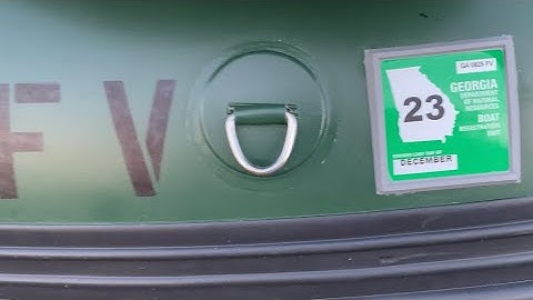How to install registration sticker on inflatable boats