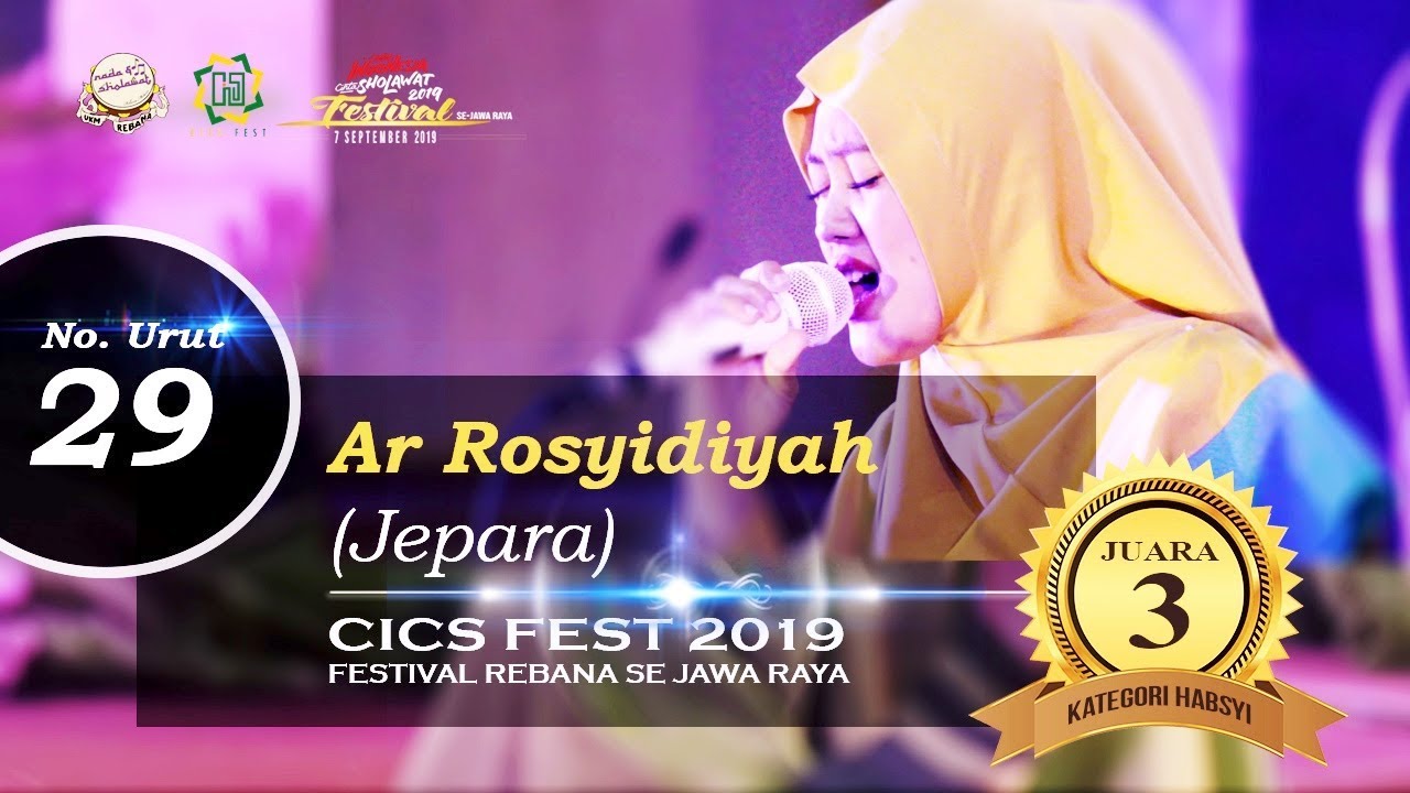Ar Rosyidiyah Jepara - Juara 3 Kategori Habsyi CICS Fest 2019