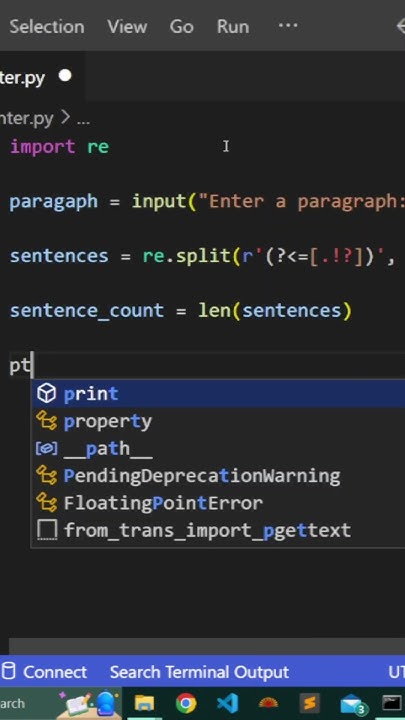 Python Sentence Counter - YouTube
