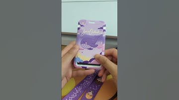 How to open the card lanyard type holders! #cardholder #kpopmerch #tutorial