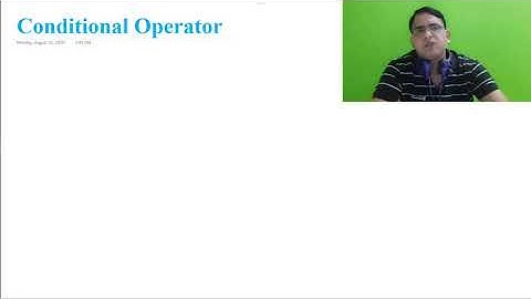 Lec-41 | C-Lang | Conditional Operator in 
