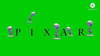 Pixar logo green screen (5 lamps variant)