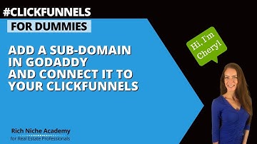 Create a subdomain in godaddy and connect to clickfunnels