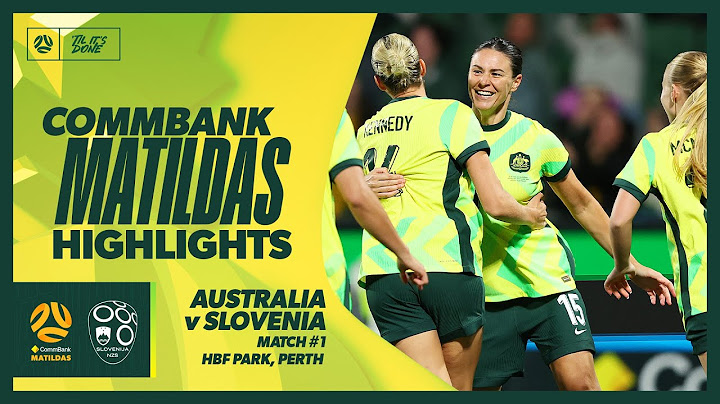 CommBank Matildas v Slovenia | Highlights | International Friendly #1
