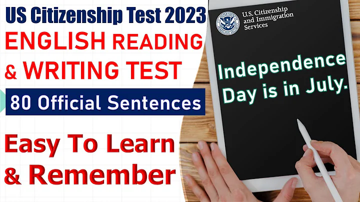 New 2023 - 80 Official Reading and Writing Sentences for the US Naturalization Test (English Test) - DayDayNews