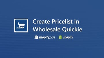 Pricelists for your B2B customers on Shopify