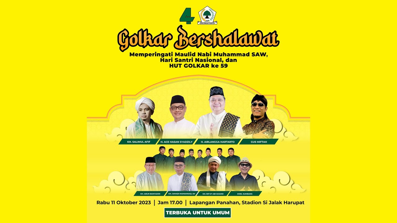 🔴 LIVE | GOLKAR BERSHOLAWAT