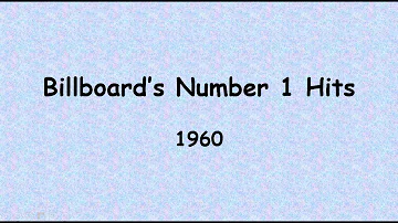 Billboard's Number 1 Hits for 1960