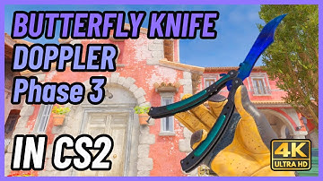 ★ CS2 Butterfly Knife Doppler (Phase 3) | CS2 Knife In-Game Showcase [4K]