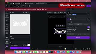 Canva Typography Animation | Shadow Text Effect | CapCut Video Editing Tutorial