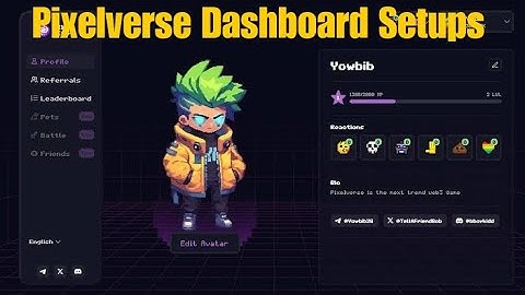 Pixelverse Dashboard Setups