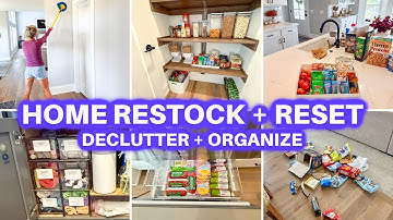 SUNDAY RESET RESTOCK WITH ME | Fall Cleaning Motivation DECLUTTER + CLEAN  WITH ME |JAMIE