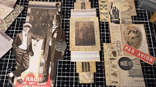 Scrappy Time - Tim Holtz Ephemera using up scraps!