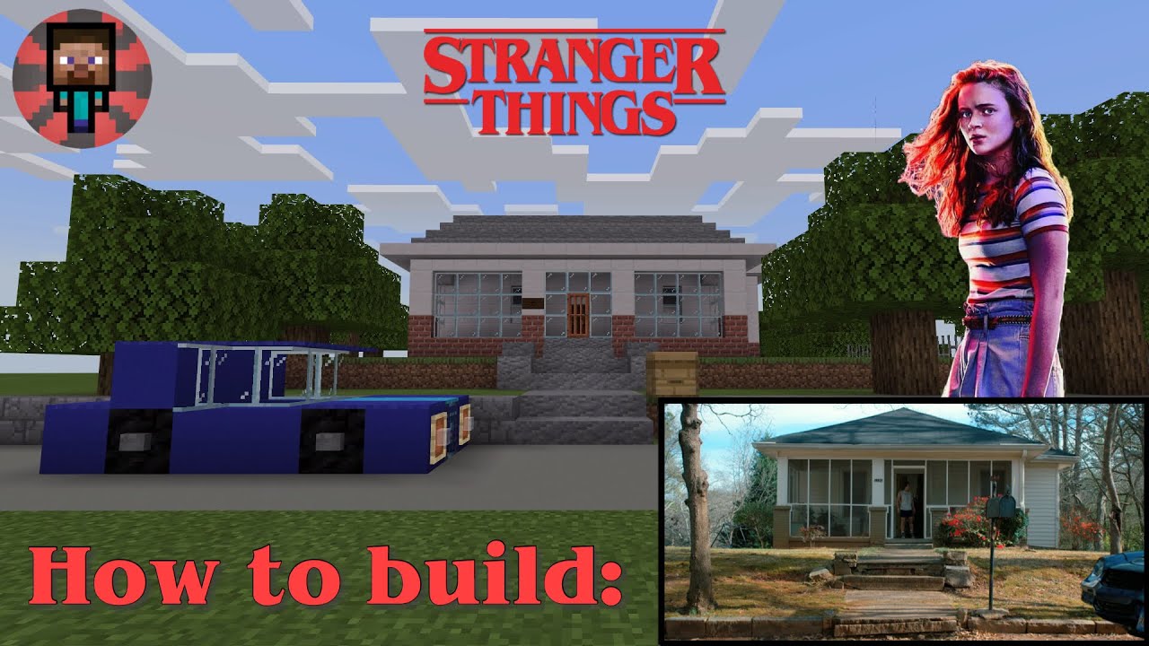 How To Build Dustin S House From Stranger Things In Minecraft Youtube