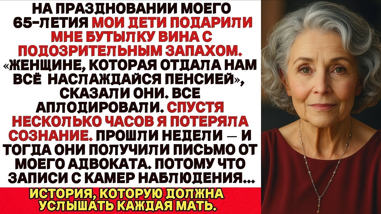 Мой 65-Й День Рождения Дети Подарили Мне Странное Вино. Через Несколько Часов Я Потеряла Сознание...