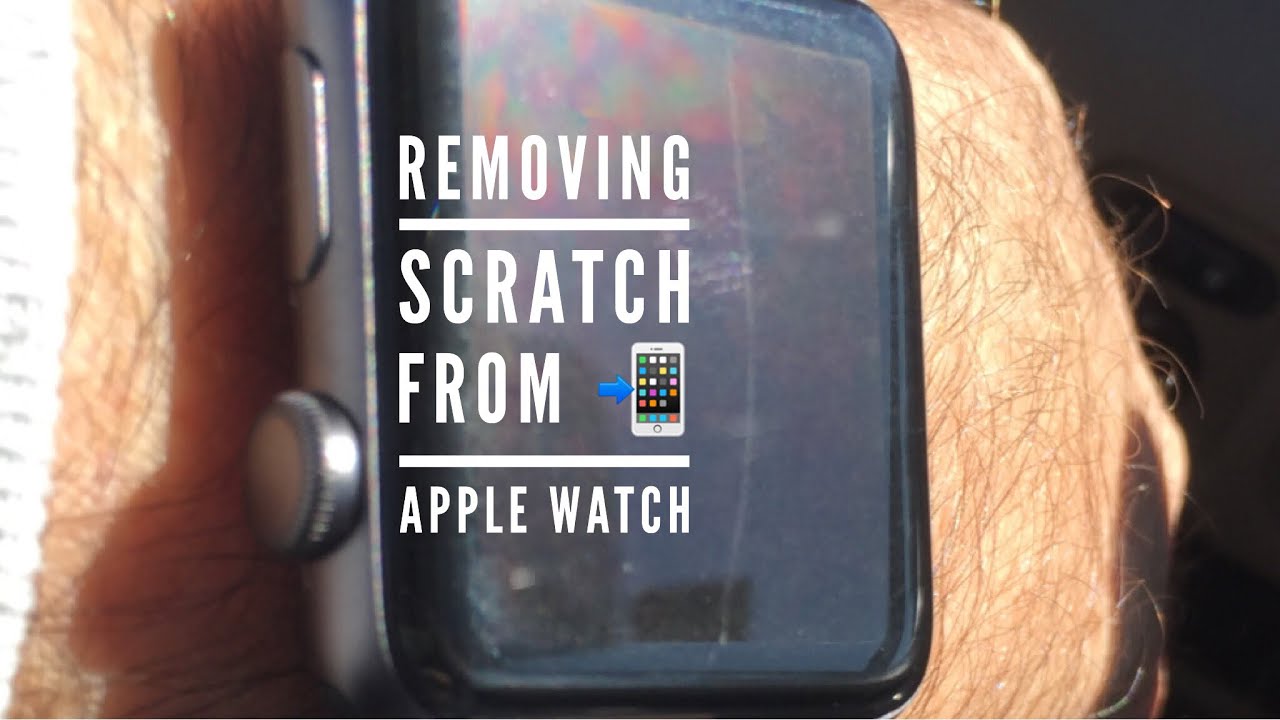 REMOVING Screen Scratch on Apple Watch ⌚️ 