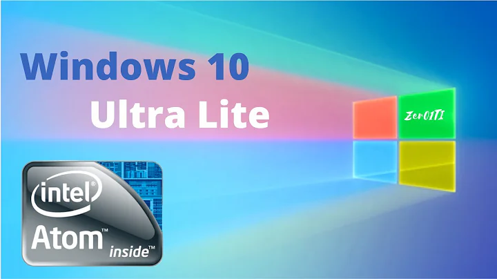 Instalação Limpa do Windows10 Ultra Lite em Notebook Intel Atom