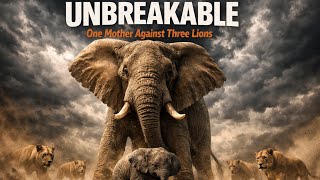 When A Mother Elephant Fights Three Lions To Save Her Baby | UNBREAKABLE #elephant #wildlife #animal
