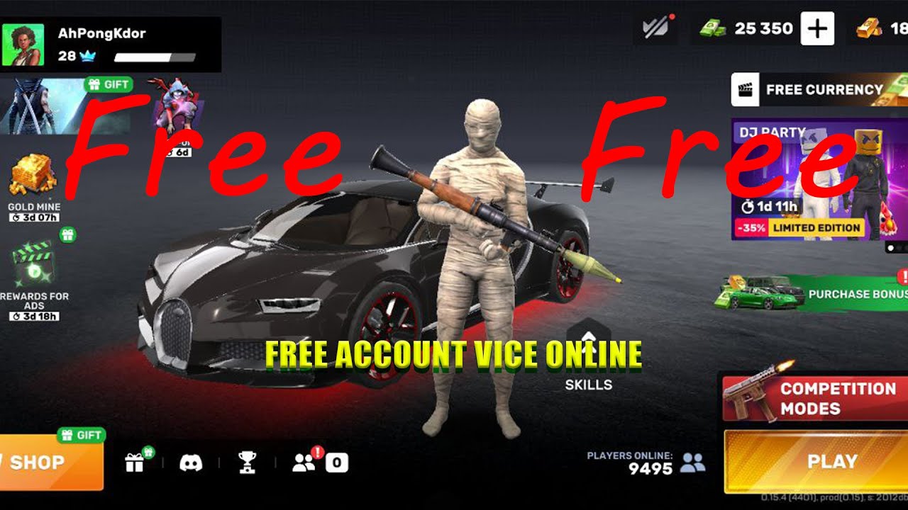 [🔴Free] Account Vice Online 2024 @seurgaming793 - YouTube