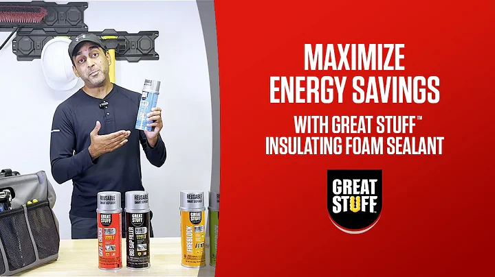 Maximize Energy Savings with Great Stuff™ Insulating Foam Sealant