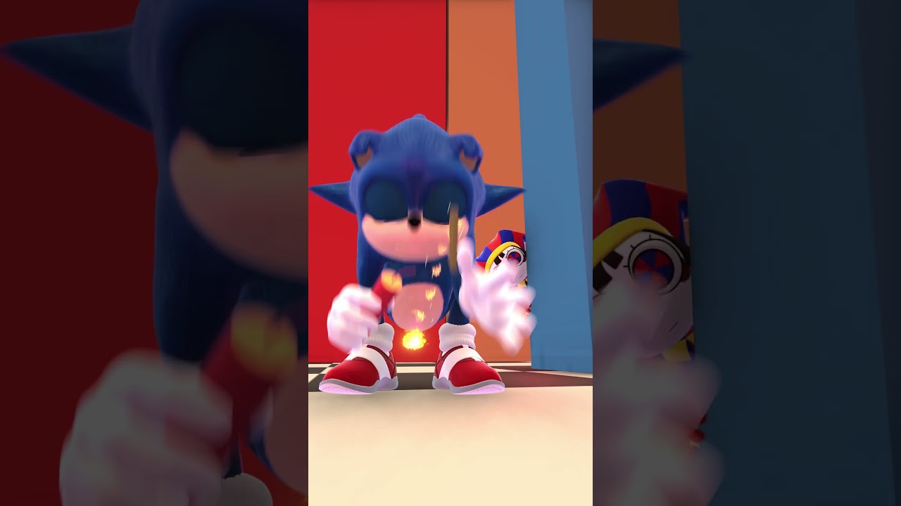 Sonic and Pomni Light the Fus
