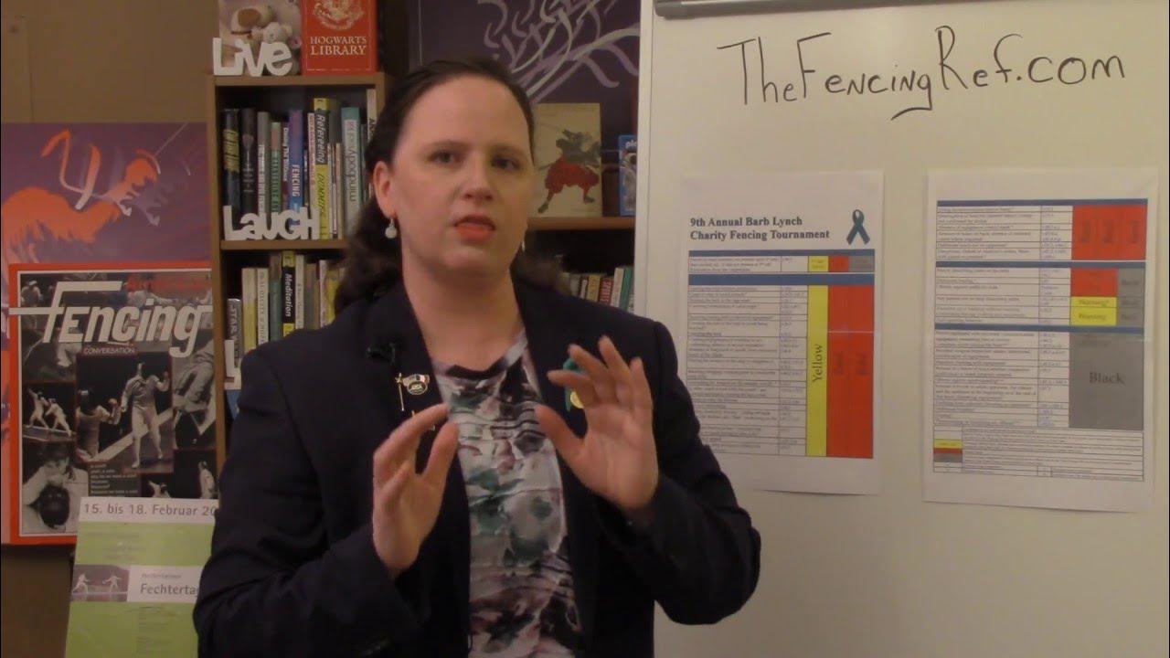 Fencing Referee Learning Module 17 Penalty Chart Part 6 YouTube