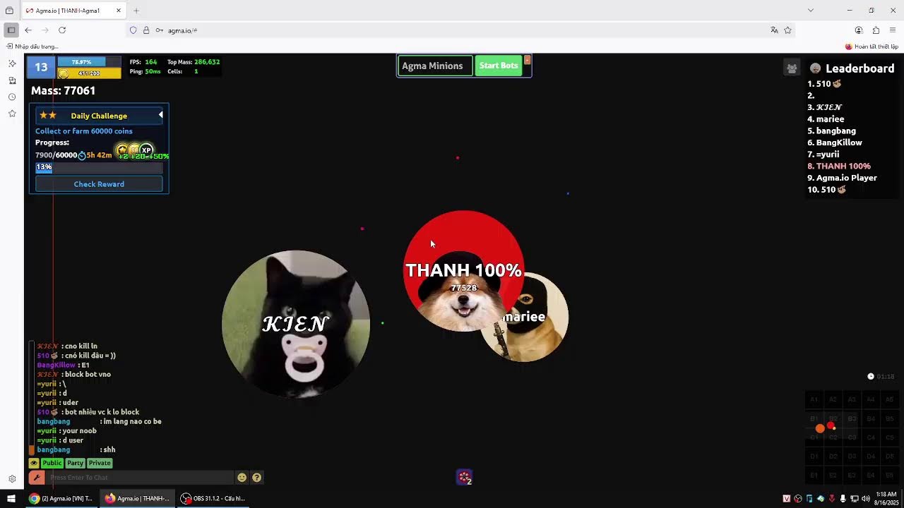 Agma.io [VN] THANH Live Stream